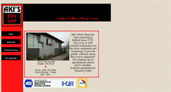 Desktop Screenshot of akisbodyshop.com